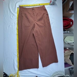SPANX Rust Brown Wide-Leg Chinos
